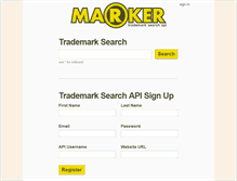 Tablet Screenshot of markerapi.com